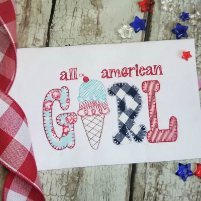 All Am Girl applique